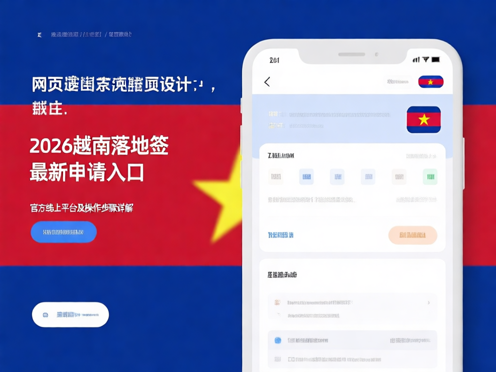越南签证申请平台界面