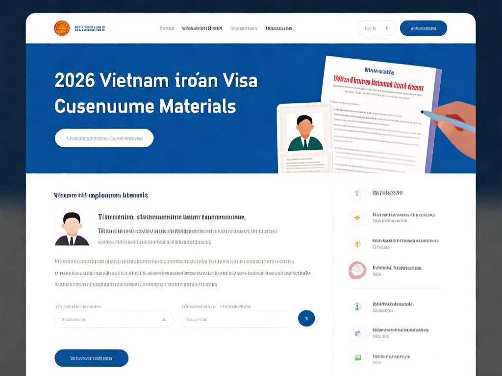 越南探亲签证资金证明材料示例