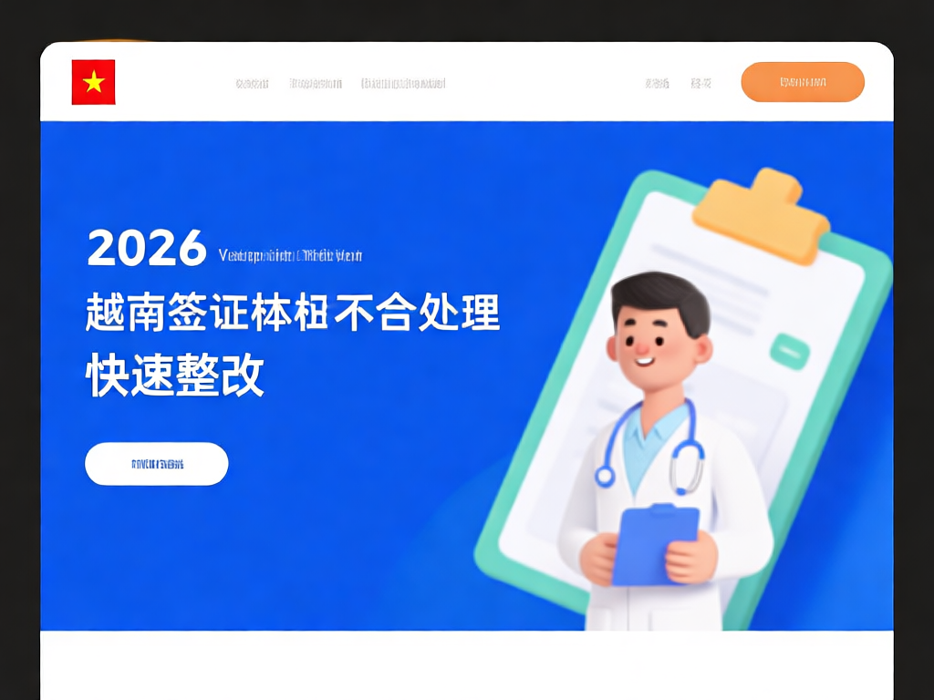 2026年越南指定体检医院示意图